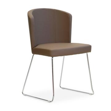 Sedie ufficio Doris S7: sedia in metallo di design