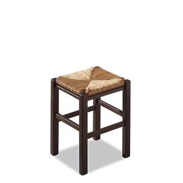 Sgabelli in Legno Jago 46: sgabello basso in legno, stile rustico 