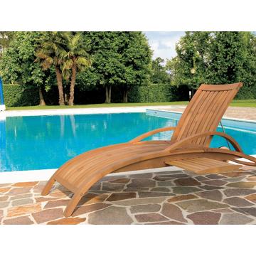 Harmony: lettino da giardino in legno