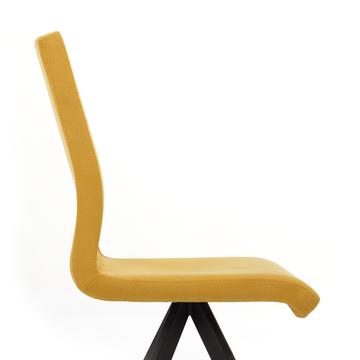 sedia Quadra 12 dandy DA08 giallo close up
