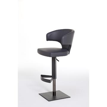 sgabello Wing 57 con gas cromo nero