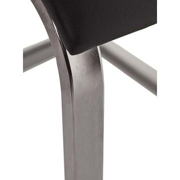 sedia RIO finitura inox spazzolato