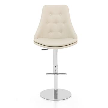 Sgabello da cucina Glamour-S 53 bottoni e cuscino