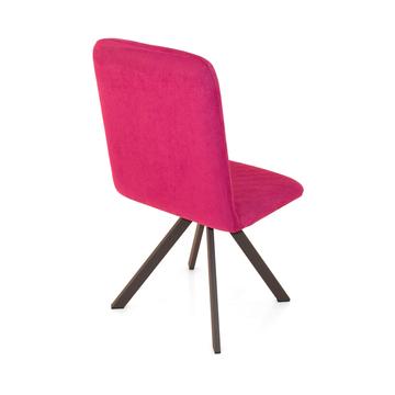 sedia Square tessuto fucsia