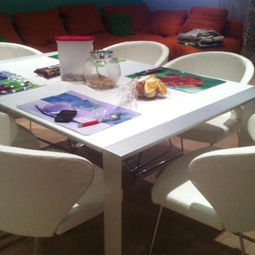 Zona pranzo con openspace moderno